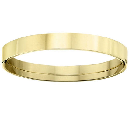 Men's 14K Yellow Gold 3mm Flat Wedding Band