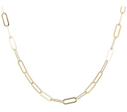 UltraFine Silver 16" Flat Paperclip Link Neckla ce, 3.3g