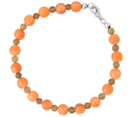Sterling Silver Multi-Color Moonstone Bracelet