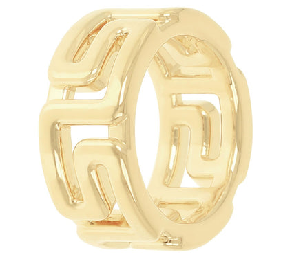 BellaOro Greek Design Band Ring, 14K Over Resi