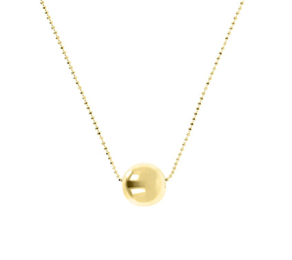 UltraFine Silver 12mm Sliding Bead Necklace