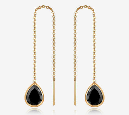 Ettika Barely There Chain Dangle Earrings