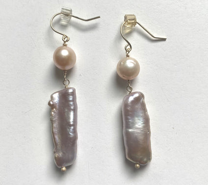Alkeme 10K Gold Iridescent Cultured Pearl Drop Earrings