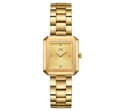 JBW Women's Arc 18K Gold Plate d Lab Grown D iamond Watch