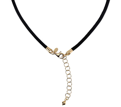David Markstein Sterling Silver 16" LeatherNecklace