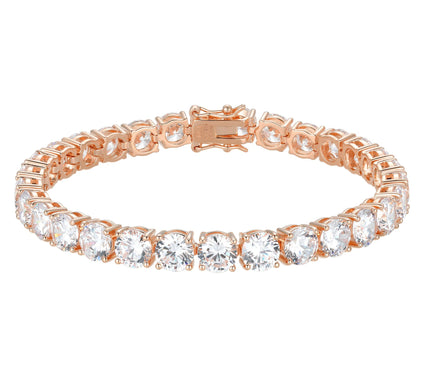 Diamonique 39.15 cttw Tennis Bracelet, Sterling Silver