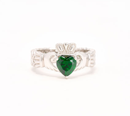 Fado Sterling Silver Celtic Claddagh Ring