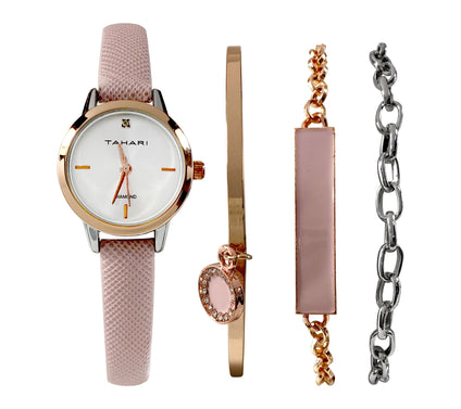 Tahari Women's Two-Tone 4 Piece Bracelet & Watch Set