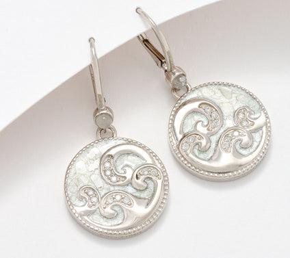 Kirks Folly Stardust Diamond Infinite Wave Earring