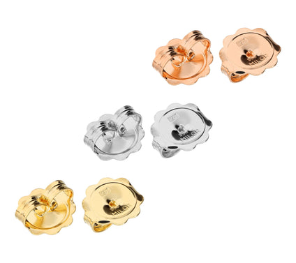 Ultrafine 950 Silver Set of 3 Oversize EarringClutches