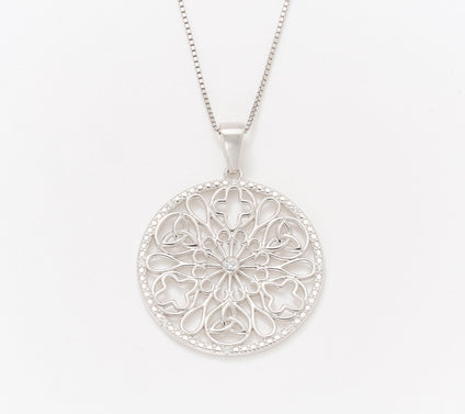 Solvar Sterling Silver Church Window Pendant