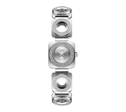 JBW Women's Chasm Stainless Steel Crystal Open Link Watch