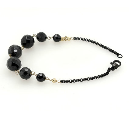 Alkeme Moonscape Bracelet in 10KGold,Spinel &Stainless Steel