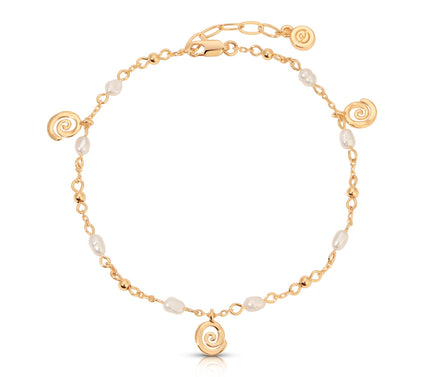 Ettika Aura Swirl Ankle Bracelet