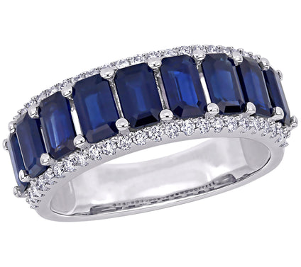 Bellini 3.15 cttw Sapphire & 1/4 cttw Diamond Band Ring