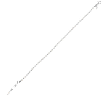 Honora Cultured Pearl Anklet, Sterling