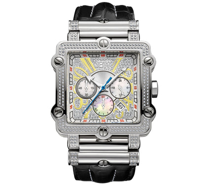JBW Men's Phantom Crystal Stainless Steel Watch