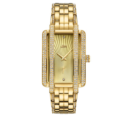 JBW Women's Mink 1/10 cttw Diamond 18K Gold-Plated Watch