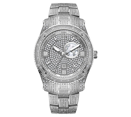 JBW Men's Jet Setter 1.00 ctw Diamond StainlessWatch