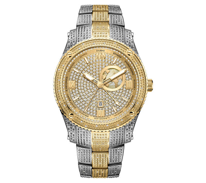 JBW Men's Jet Setter 1.00 ctw Diamond Two-Toneatch