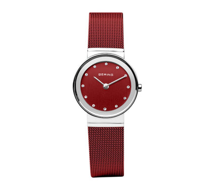 Bering Women's Stainless Red Swarovski CrystalWatch
