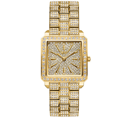JBW Women's Cristal 1/8 cttw Diamond 18K Gold-Plated Watch