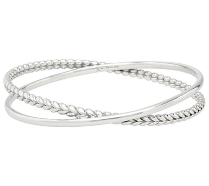 Tiffany Kay Studio Sterling Herringbone Texture d Bangle