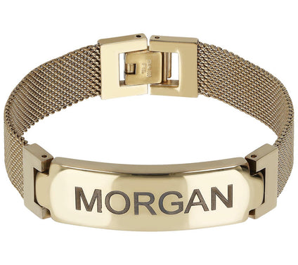 Steel by Design Personalized Mesh Band Bracelet