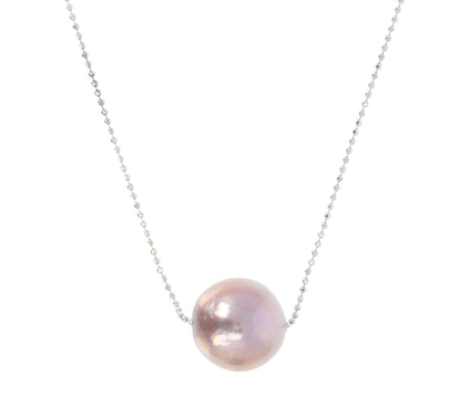 Honora Sliding Cultured Ming Pearl Necklace,Sterling Silver