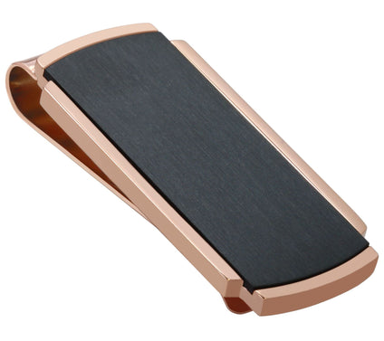 James Michael Rosetone Stainless Steel Money Clip
