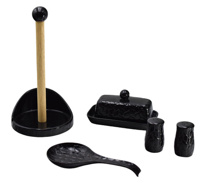 Temp-tations Carved Willow 5-Piece Kitchen Tabletop Set