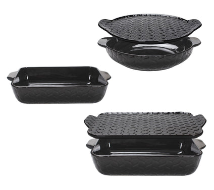 Temp-tations Carved Willow 5-Piece Essential Bakeware Set