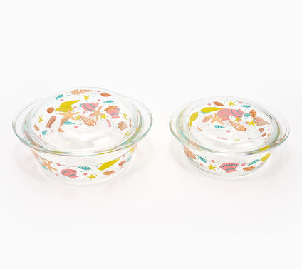 Temp-tations Seasonal 1-qt and 1.75-qt Glass Baking Dish Set