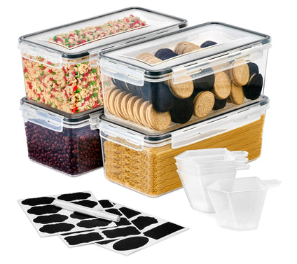 Sorbus Large Airtight Food Storage Containers with Lids 4-Pack