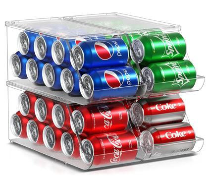 Sorbus 4 Pack Soda Can Organizer - 12 Can DrinkDispenser