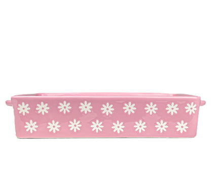 10 Strawberry Street Daisy Rectangle Baker