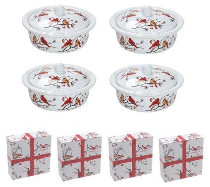 Temp-tations (4) Covered Mini 12-oz Pie Dishes with Gift Boxes