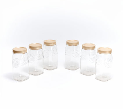 LocknLock Set of (6) 4-Cup Twist Lid Mason Jars