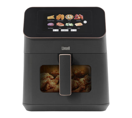 Livwell 7Qt Touch IQ Air Fryer with Presets and 200 Recipes