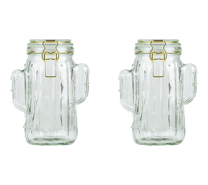 10 Strawberry Street Set of 2 Saguaro HermeticJars, Medium