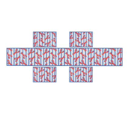 Temp-tations 5-Piece Outdoor Placemats and Runner Set