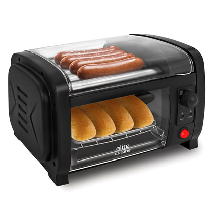Elite Cuisine Hot Dog Roller and Toaster Oven