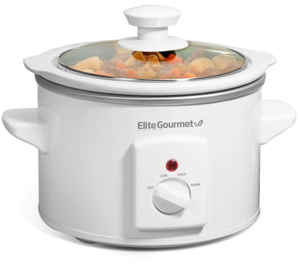 Elite Cuisine 1.5-Quart Mini Slow Cooker in Stanless Steel