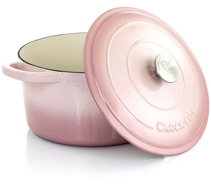 Crock-Pot Artisan 7 Quart Enameled Cast Iron Dutch Oven w Lid