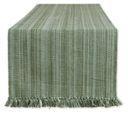 Design Imports 13" x 108" Variegated Fringe Tabe Runner