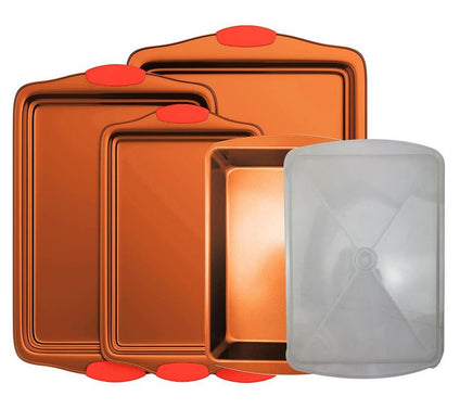 Nutrichef 5 Piece Professional Home Kitchen Bake Pan Set