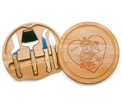 Toscana Mickey & Minnie Mouse Heart CharcuterieBoard Set