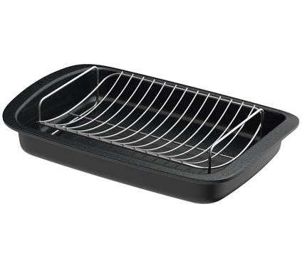 BergHOFF 16.5" Graphite Cast Aluminum Roaster with Rack
