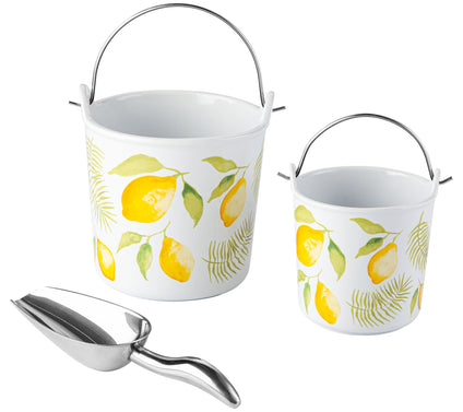 Temp-tations Seasonal 1.5-qt & 20-oz Stoneware Buckets w/Scoop