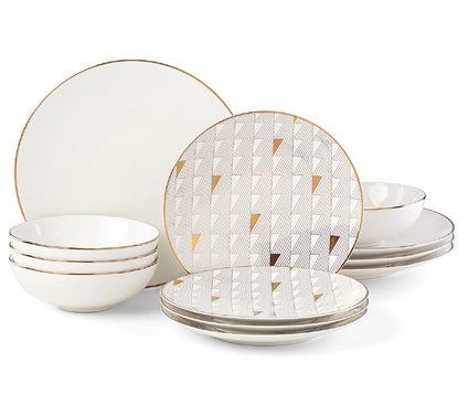 Lenox 12-Piece Trianna Porcelain Dinnerware Set